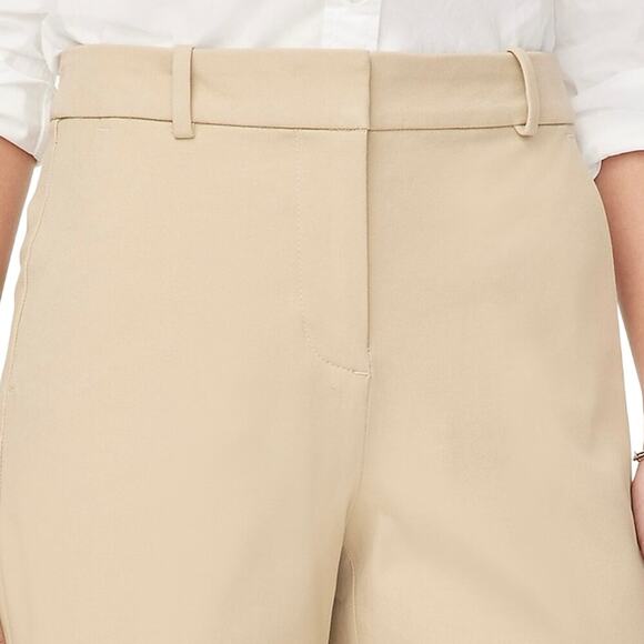 J.Crew Remy High Rise Wide-Leg Cropped Pants 4T Beige Work Trousers NWT - Picture 3 of 8